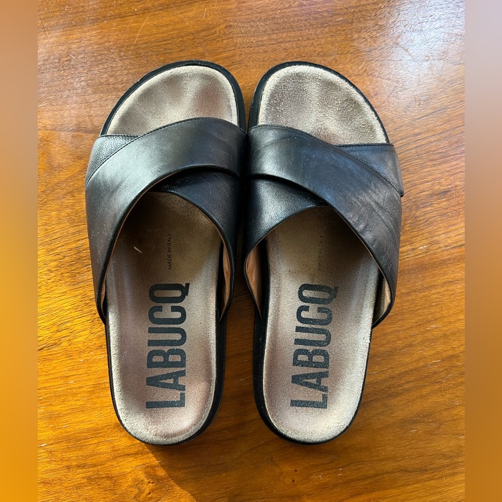 Labucq Mo Leather Slide sz. 38